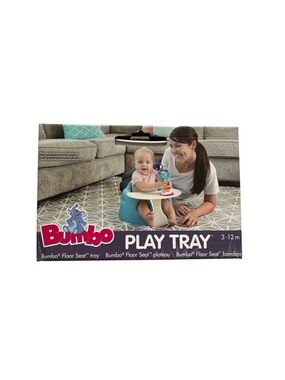 Bumbo Play Tray in White - Floor Seat Accessory | 3-12 Months